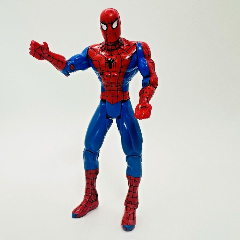 1995 Toy Biz Marvel Spiderman Animated Series Spiderman Action Figure 5”